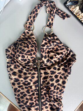 Honey Birdette Vegas Leopard One Piece Swimsuit